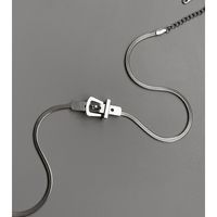 Mode Geometrisch Titan Stahl Überzug Halsband 1 Stück main image 3