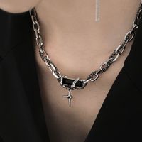 Fashion Cross Titanium Steel Plating Pendant Necklace 1 Piece main image 4
