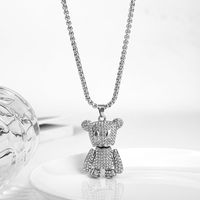 Hip-hop Cartoon Character Titanium Steel Polishing Pendant Necklace 1 Piece main image 4