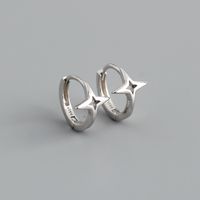 Fashion Star Sterling Silver Plating Earrings 1 Pair sku image 1