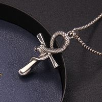 Fashion Snake Stainless Steel Plating Pendant Necklace 1 Piece main image 3