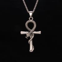 Fashion Snake Stainless Steel Plating Pendant Necklace 1 Piece main image 5