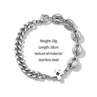 Fashion Geometric Titanium Steel Chain Bracelets 1 Piece sku image 10
