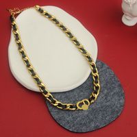 Fashion U Shape Titanium Steel Plating Necklace 1 Piece sku image 3