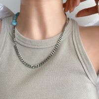 Fashion Geometric Titanium Steel Plating Necklace 1 Piece main image 5