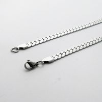 Fashion Waves Titanium Steel Chain Men's Necklace sku image 1