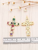 1 Piece Copper Zircon Irregular Cross Fashion main image 4