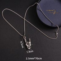Fashion Snake Stainless Steel Plating Pendant Necklace 1 Piece sku image 17