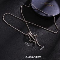 Fashion Snake Stainless Steel Plating Pendant Necklace 1 Piece sku image 12