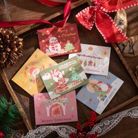 Cute Cartoon Christmas Folding Paper Printing Greeting Card main image 4