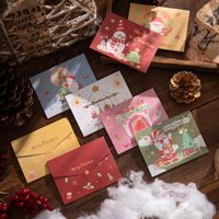 Cute Cartoon Christmas Folding Paper Printing Greeting Card main image 2
