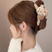 Fashion Bear Plush Handmade Hair Claws 1 Piece main image 4