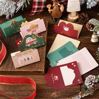 Creative Cartoon Christmas Bronzing Paper Folding Greeting Card main image 1