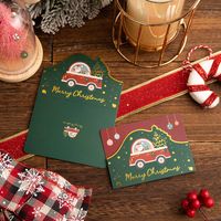 Creative Cartoon Christmas Bronzing Paper Folding Greeting Card main image 4