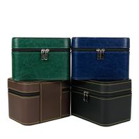 Retro Solid Color Pu Leather Jewelry Boxes main image 4