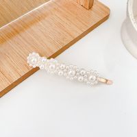 Fashion Heart Shape Imitation Pearl Handmade Hair Clip 1 Piece sku image 13