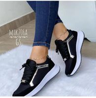Women's Sports Color Block Round Toe Sports Shoes sku image 3