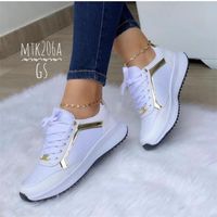Women's Sports Color Block Round Toe Sports Shoes sku image 8