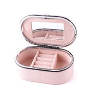 Retro Solid Color Pu Leather Jewelry Boxes sku image 1