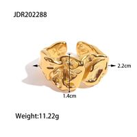 Fashion Geometric Stainless Steel Plating Open Ring 1 Piece main image 2