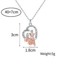 Simple Style Heart Shape Artificial Crystal Copper Metal Pendant Necklace 1 Piece main image 4