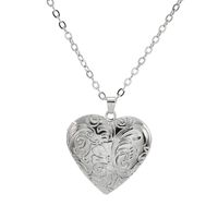 Ethnic Style Heart Shape Copper Plating Necklace 1 Piece main image 5