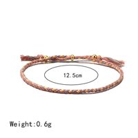 Fashion Geometric Cotton Braid Copper Unisex Bracelets main image 4