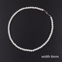 Elegante Geometrische Imitation Perlen Unisex Halskette sku image 2