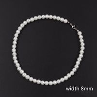 Elegant Geometric Imitation Pearl Beaded Unisex Necklace sku image 5