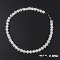 Elegante Geometrische Imitation Perlen Unisex Halskette sku image 9