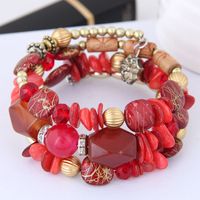 Fashion Water Droplets Artificial Gemstones Inlaid Gemstone Artificial Crystal Women's Bracelets 1 Piece main image 2
