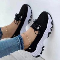 Women's Fashion Solid Color Round Toe Casual Shoes sku image 1