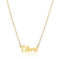 Simple Style Letter Stainless Steel Plating Pendant Necklace 1 Piece sku image 19