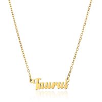 Simple Style Letter Stainless Steel Plating Pendant Necklace 1 Piece sku image 13