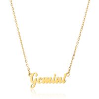 Simple Style Letter Stainless Steel Plating Pendant Necklace 1 Piece sku image 10