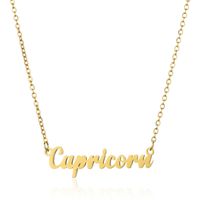 Simple Style Letter Stainless Steel Plating Pendant Necklace 1 Piece sku image 14