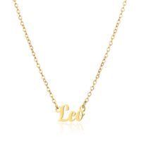 Simple Style Letter Stainless Steel Plating Pendant Necklace 1 Piece sku image 18