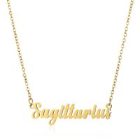 Simple Style Letter Stainless Steel Plating Pendant Necklace 1 Piece sku image 20