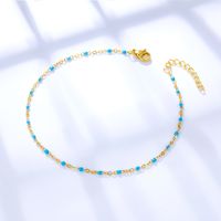 Fashion Round Stainless Steel Women's Anklet main image 4