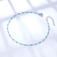 Fashion Round Stainless Steel Women's Anklet main image 3