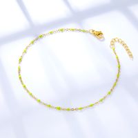 Fashion Round Stainless Steel Women's Anklet main image 2