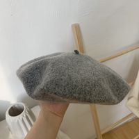 Women's Retro Solid Color Eaveless Beret Hat sku image 13