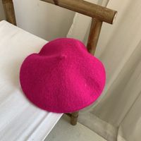 Women's Retro Solid Color Eaveless Beret Hat sku image 24