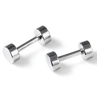 1 Pair Simple Style Circle Plating Titanium Steel Earrings sku image 1