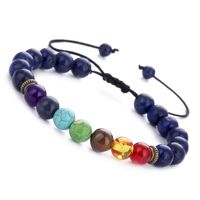 Ethnic Style Round Stone Beaded Unisex Bracelets main image 6