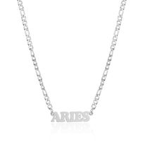 Simple Style Letter Stainless Steel Gold Plated Necklace sku image 7