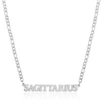 Simple Style Letter Stainless Steel Gold Plated Necklace sku image 11