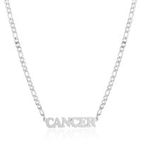 Simple Style Letter Stainless Steel Gold Plated Necklace sku image 6
