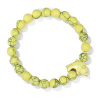 Retro Color Block Dolphin Natural Stone Turquoise Women's Bracelets 1 Piece sku image 3