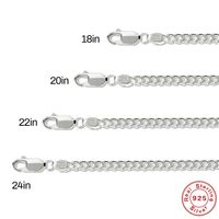 Einfacher Stil Einfarbig Sterling Silber Überzug Halskette 1 Stück main image 3